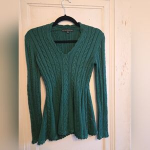 Women's green sweater